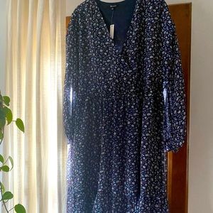 Tie-Waist Midi Dress in Harvest Vine